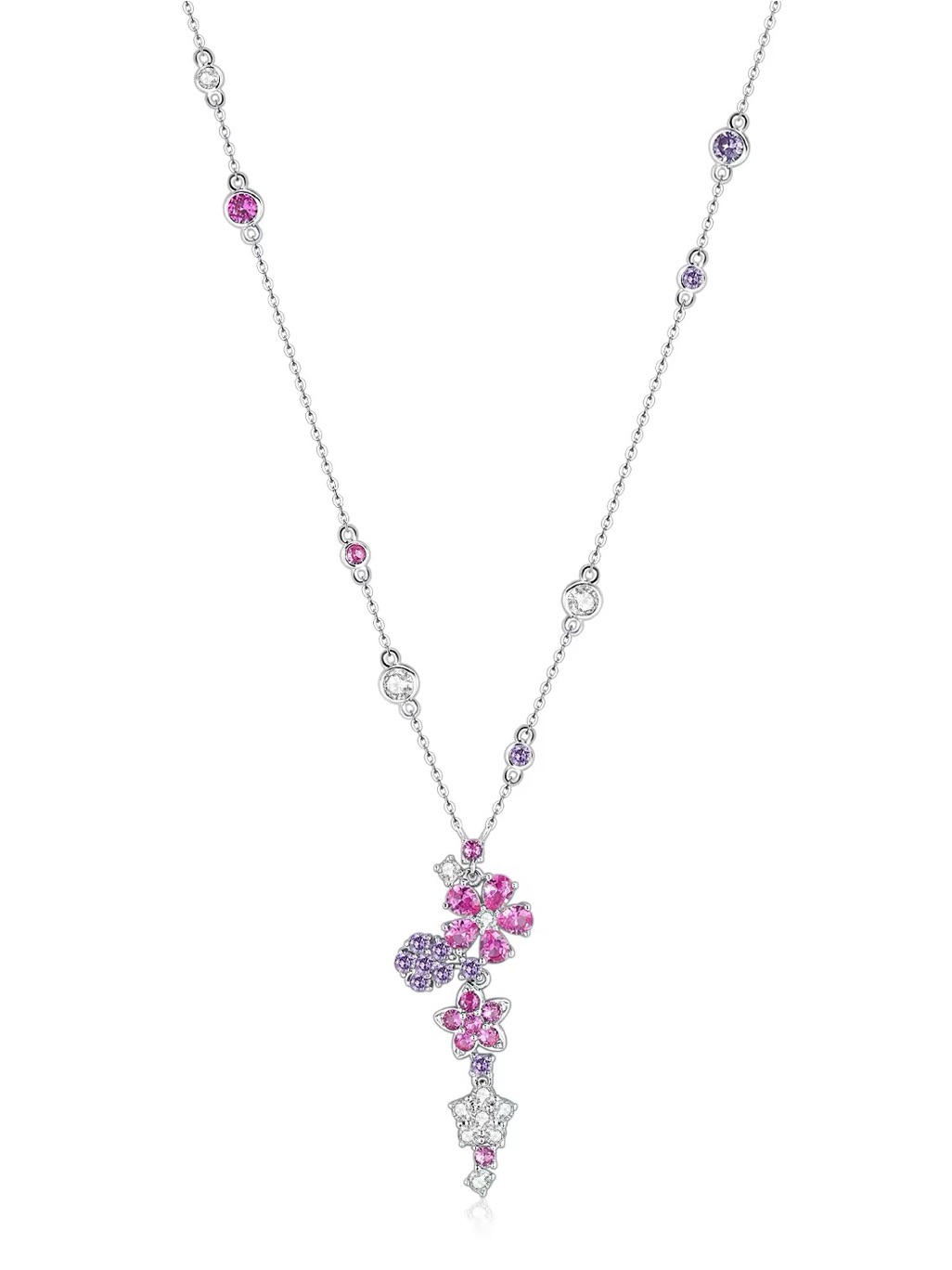 Luxury Designer 18k GoldPlated Moissanite Pendant Necklace